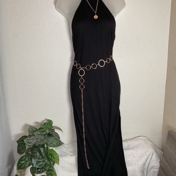 Elegant Black Maxi Dress - Picture 7 of 15